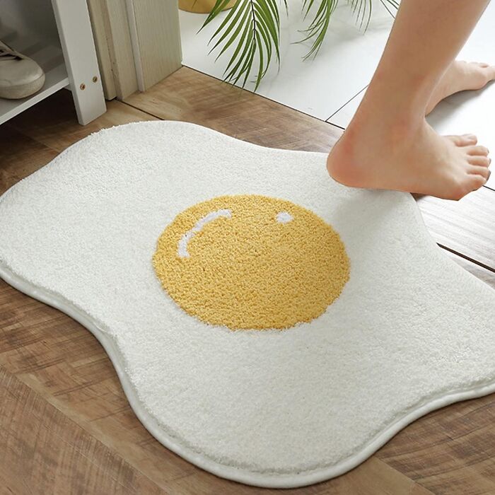 Add A Quirky Touch To Your Décor With An Egg-Shaped Rug: Soft And Stylish, Perfect For Any Room