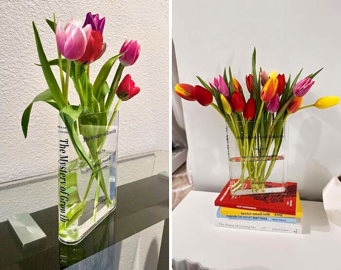 Make Your Guests Take A Second Look With This Quirky Yet Trendy Bookend Vase – Because Why Should Vases Be Vase-Like?