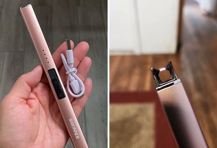 Light Up Your Life With The Rose Gold Rayonner Plasma Arc Lighter - Because Who Needs Old-School Methods When You Can Be This Modern?