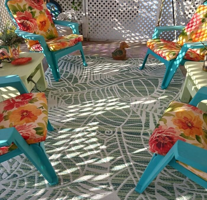 Elevate Your Outdoor With A Fab Habitat Outdoor Rug That Screams Trendy While Hiding Flooring Flaws