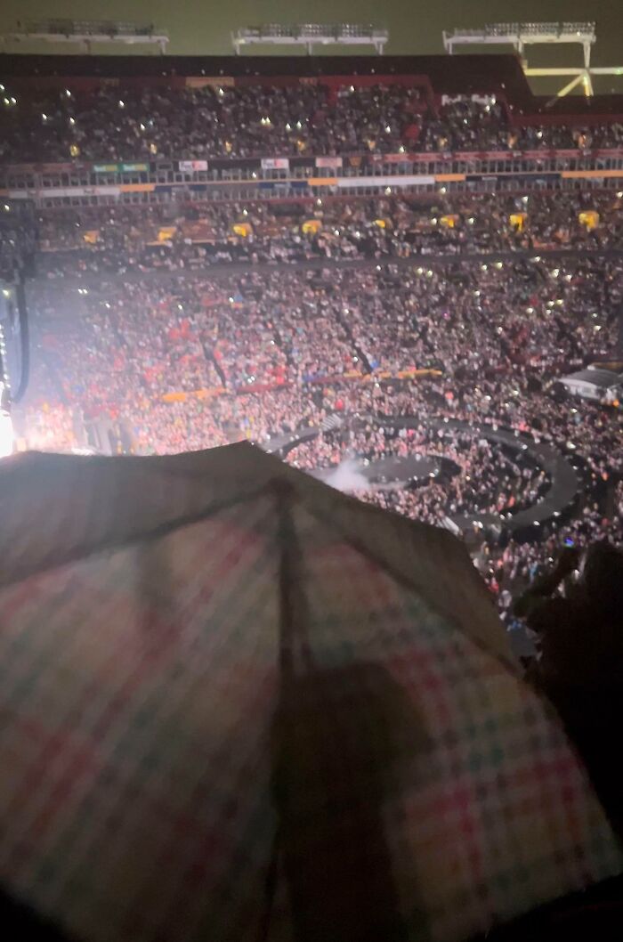 Went To A Concert And Got The Umbrella View (Yes I Asked Her To Put It Away… She Did Not)