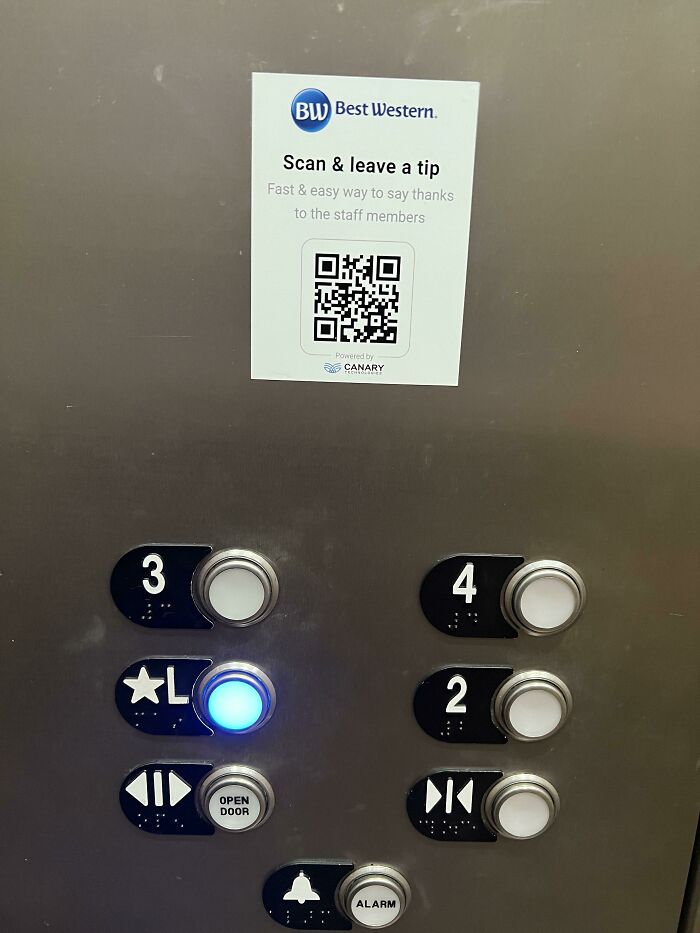 Elevator Asks For Tip