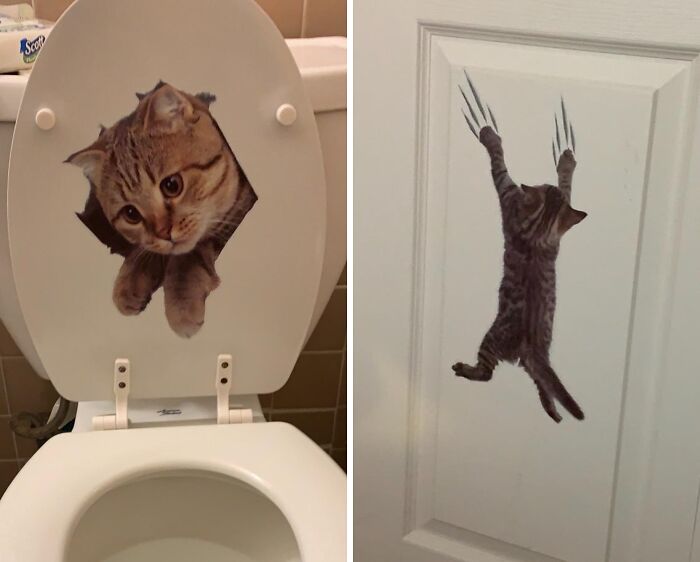 Decorate Your Space With Playful Charm Using 3D Removable Cartoon Animal Cat Stickers