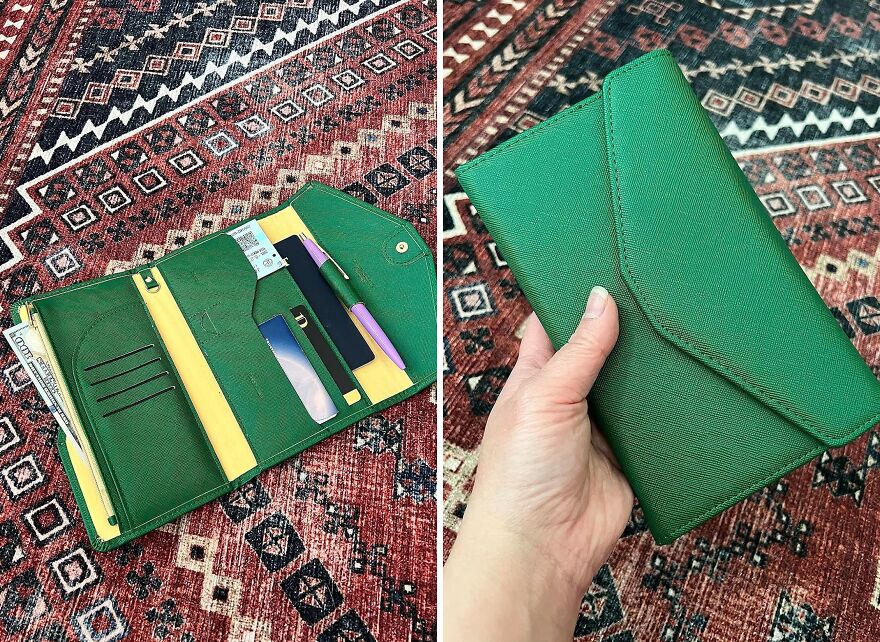 Stand Out On Your Travels With The Multi-Purpose RFID-Blocking Passport Holder & Wallet - The Perfect Blend Of Style And Functionality