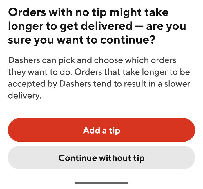 Doordash Reminding Me That Tipping Culture Is Out Of Control