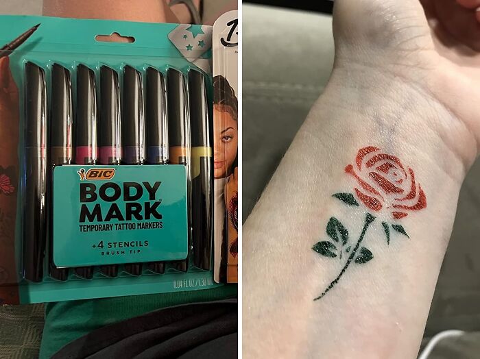 Express Yourself With Temporary Tattoo Markers: Create Custom Designs That Wash Away Easily For Endless Fun And Creativity