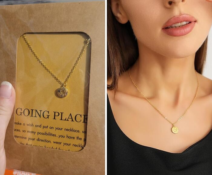 Carry Your Dreams With You - Gold Plated Compass World Map Pendant Necklace Your Shiny Symbol Of Hope And Exploration