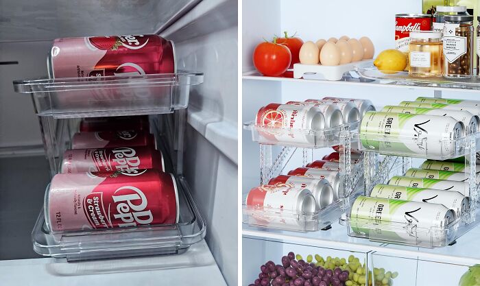 Sip 'N Store: The Adjustable, Space-Saving Can Organizer