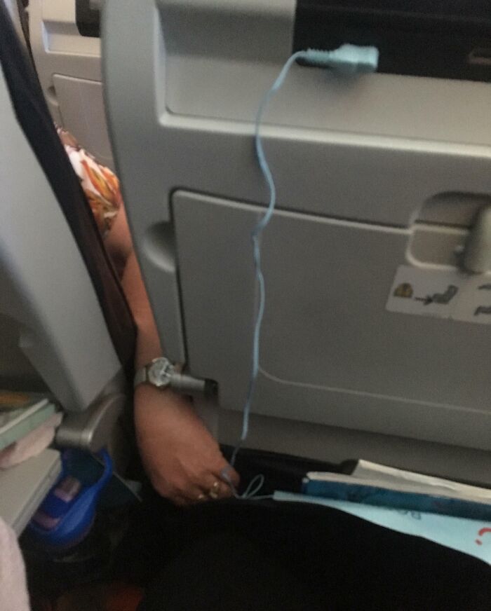Fully Reclined Plane Seat And A Possible Theft
