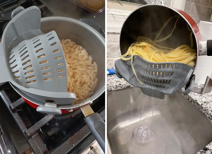 Effortlessly Drain Vegetables And Pasta Noodles With A Heat-Resistant Drainer: Enjoy Safe And Easy Cooking In Your Kitchen