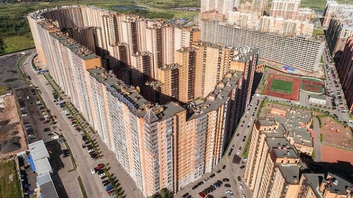 This Apartment Building In Russia That Houses Roughly 20,000 People