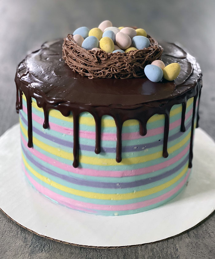 Striped Easter Cake