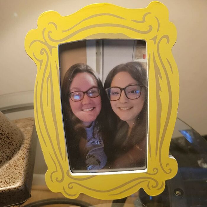 Hang Memories The Friends Way: Iconic Yellow Frame Photo Holder!
