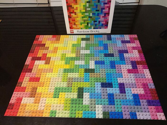 Rainbow Assembly Awaits: Complete Your Own 1000-Piece LEGO Masterpiece!