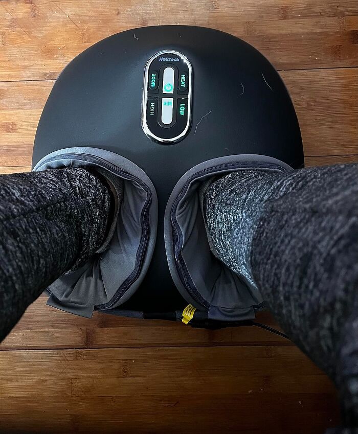 Step Into Bliss: Shiatsu Foot Massager With Heat - Soothe, Knead, Repeat!