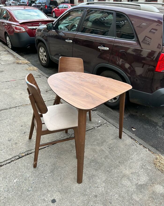 For Those Who Think Three’s A Crowd. 2 Chairs And A Table Between Irving And Greene Bushwick