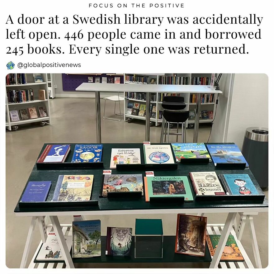 The City Library In Gothenburg, Sweden, Was Supposed To Be Closed On All Saints Day