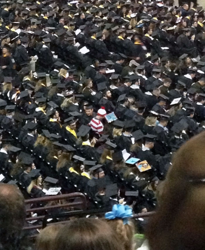 I Found Him. At My Brother's Graduation Today