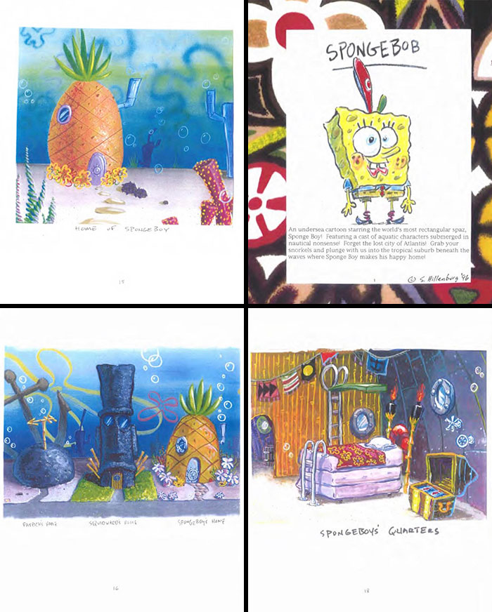 ‘Spongebob Squarepants’ Pitch Bible Original Artwork And Show Concepts By Stephen Hillenberg, 1996