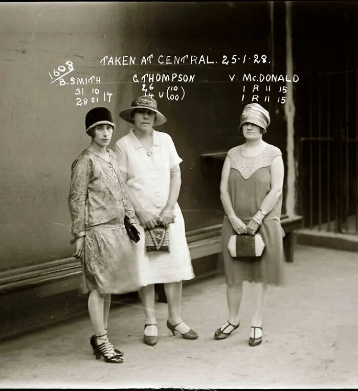 B. Smith, Gertrude Thompson And Vera Mcdonald 25 January 1928