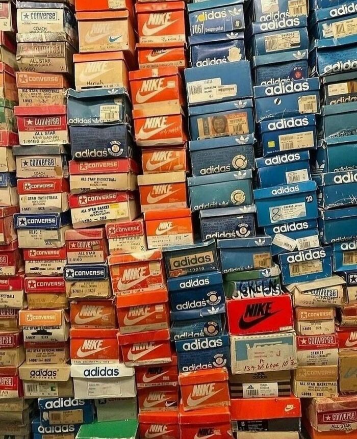Assortment Of Shoeboxes From The Early 90’s