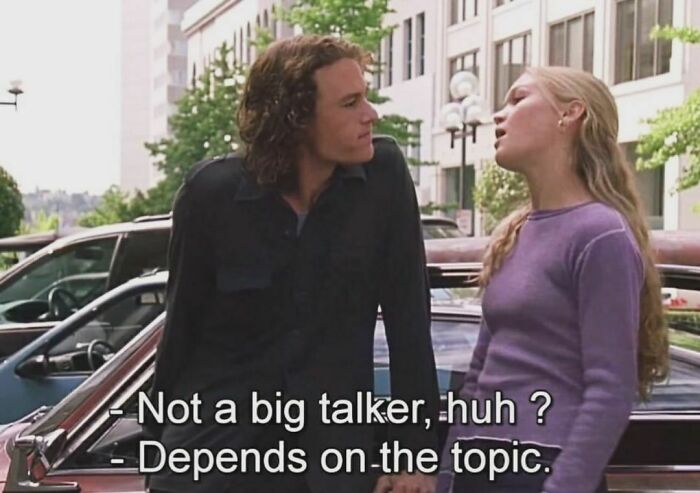Heath Ledger And Julia Stiles In “10 Things I Hate About You” (1999)