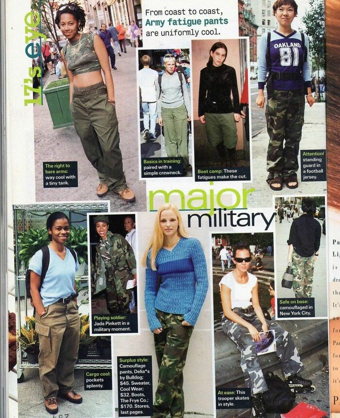 ‘Major Military’ Seventeen Magazine, 1996