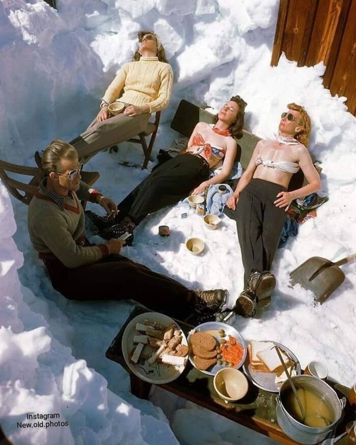 1947 Sun Valley Idaho. Photo From Apres Ski At Sun Valley Resort , Idaho 1947 . Photograph By George Silk