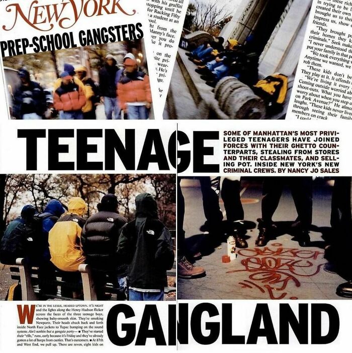 'prep School Gangsters' New York Magazine, December 1996