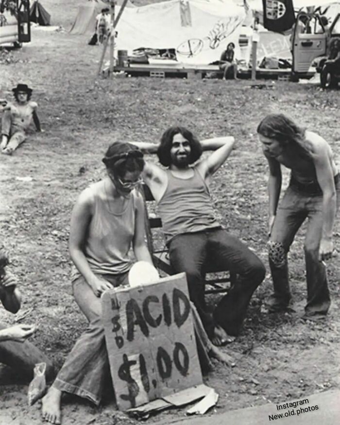 Hippies Selling Acid During 1969 Woodstock
