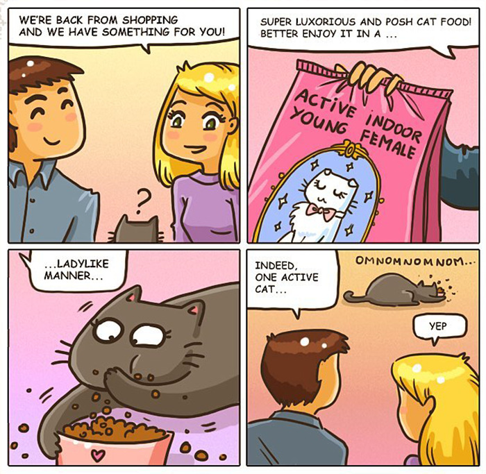 "Catsuthecat": Where Mustaches And Witty Comics Will Make Your Day