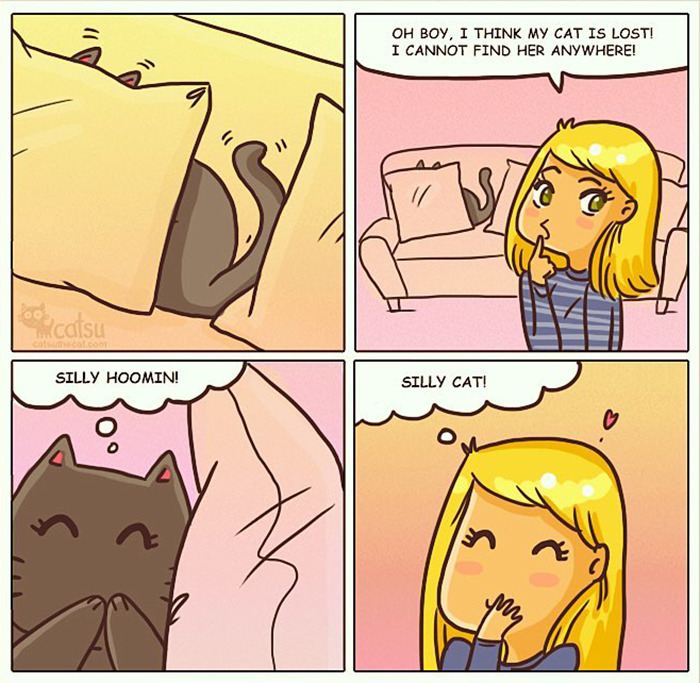 "Catsuthecat": Where Mustaches And Witty Comics Will Make Your Day