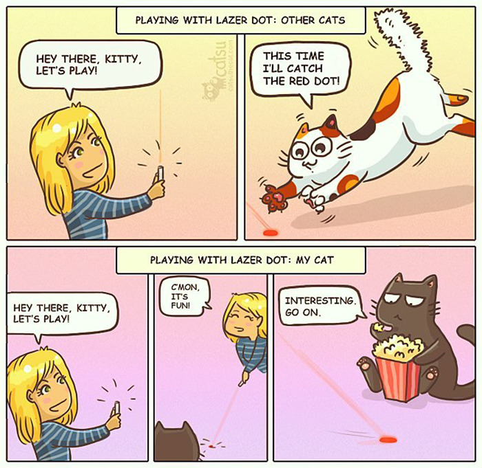 "Catsuthecat": Where Mustaches And Witty Comics Will Make Your Day