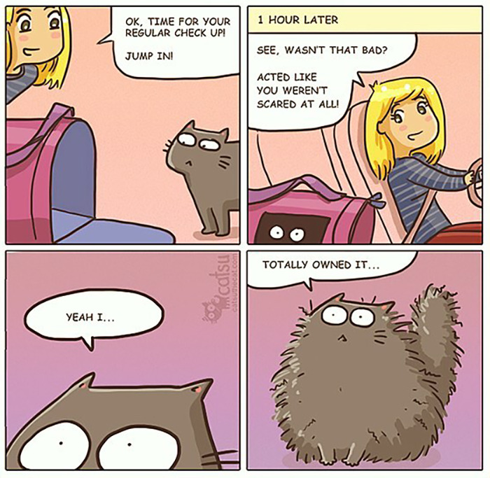 "Catsuthecat": Where Mustaches And Witty Comics Will Make Your Day