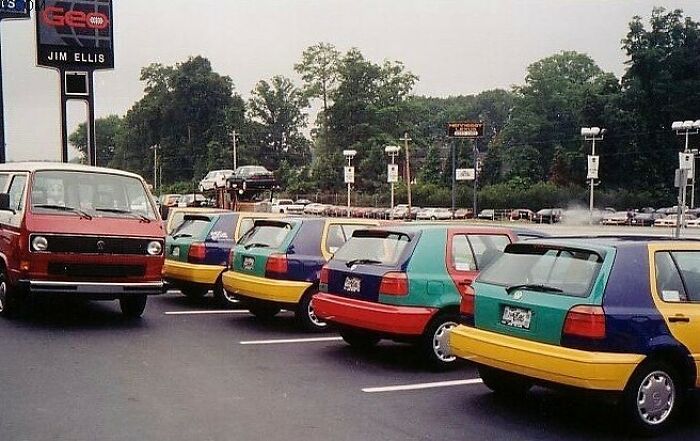 Lanzamiento del Volkswagen Golf Harlequin en Atlanta, junio de 1996