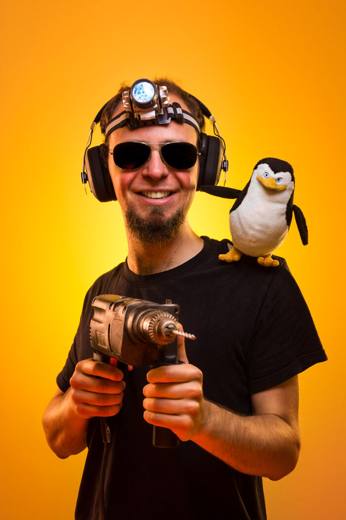 Drill Penguin - Self-Portrait