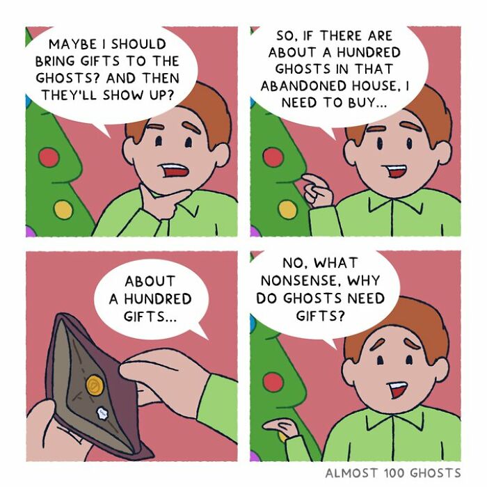 “Almost 100 Ghosts”: 24 New Comics Showing What Ghosts Do When We’re Not Looking