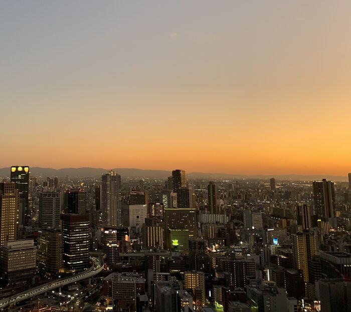 Sunset In Osaka