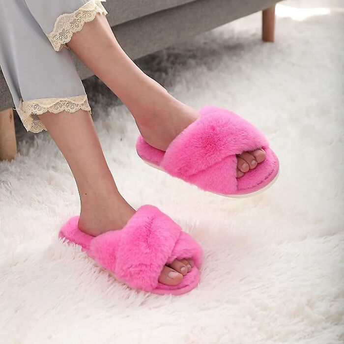 Evshine Trendy Fuzzy Slippers Make Every Step Feel Like A Cozy And Warm Hug For Your Feet!