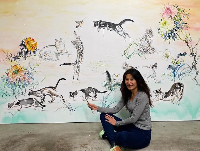 The Largest Cat Painting In The World Is Getting Even Bigger (14 Pics) The Largest Cat Painting In The World Is Getting Even Bigger (14 Pics)
