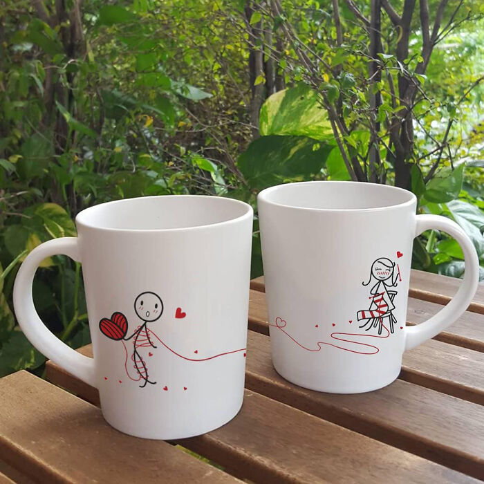 Love Ties Us Together: Couples Mug Set For Lovely Morning Moments!