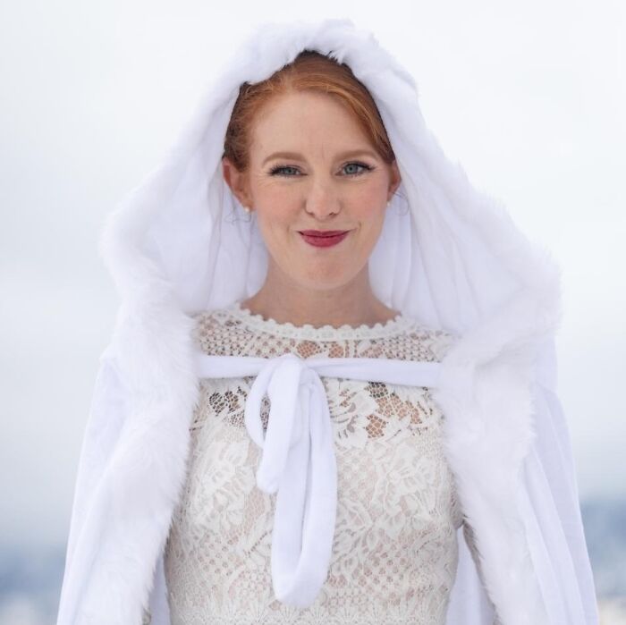 Channel Your Inner Ice Queen Wearing This White Cloak Coat With Hood 