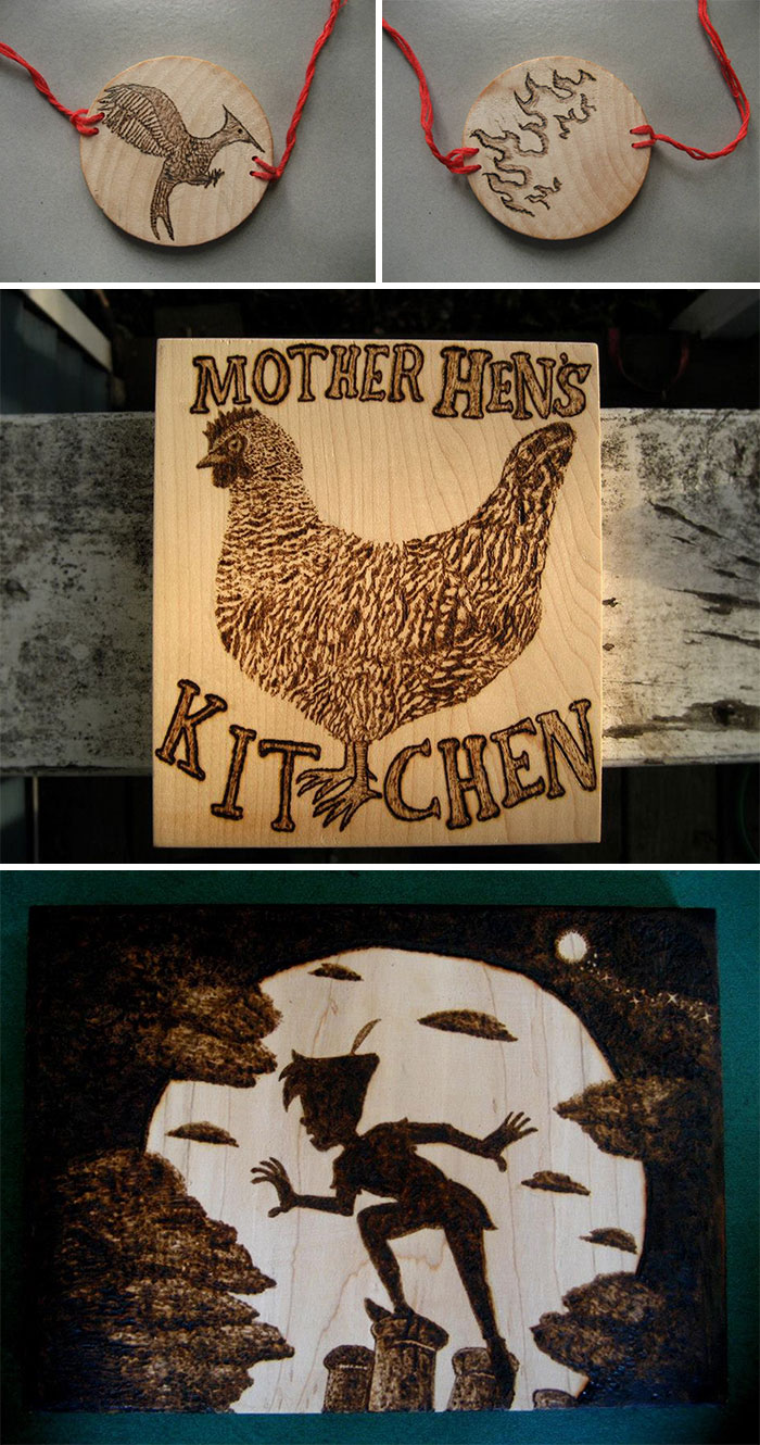 An Album Of Wood Burnings (Pyrography) That I've Done So Far This Year