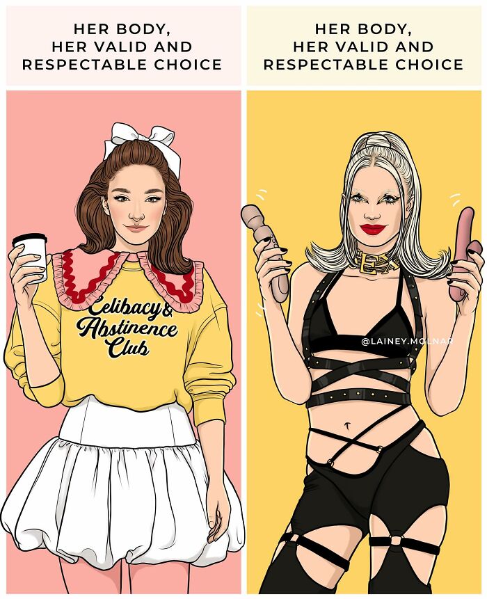 Comic Capturing Society's Ridiculously Unfair Expectations Of Women