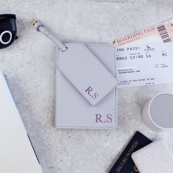 Passport In Hand, Adventure Awaits With The Personalized Passport Holder & Luggage Tag - Travel Smart And In Style!