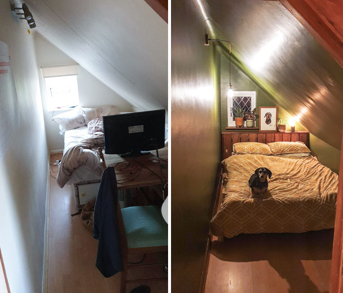 Before And After. I Renovated My Tiny Room