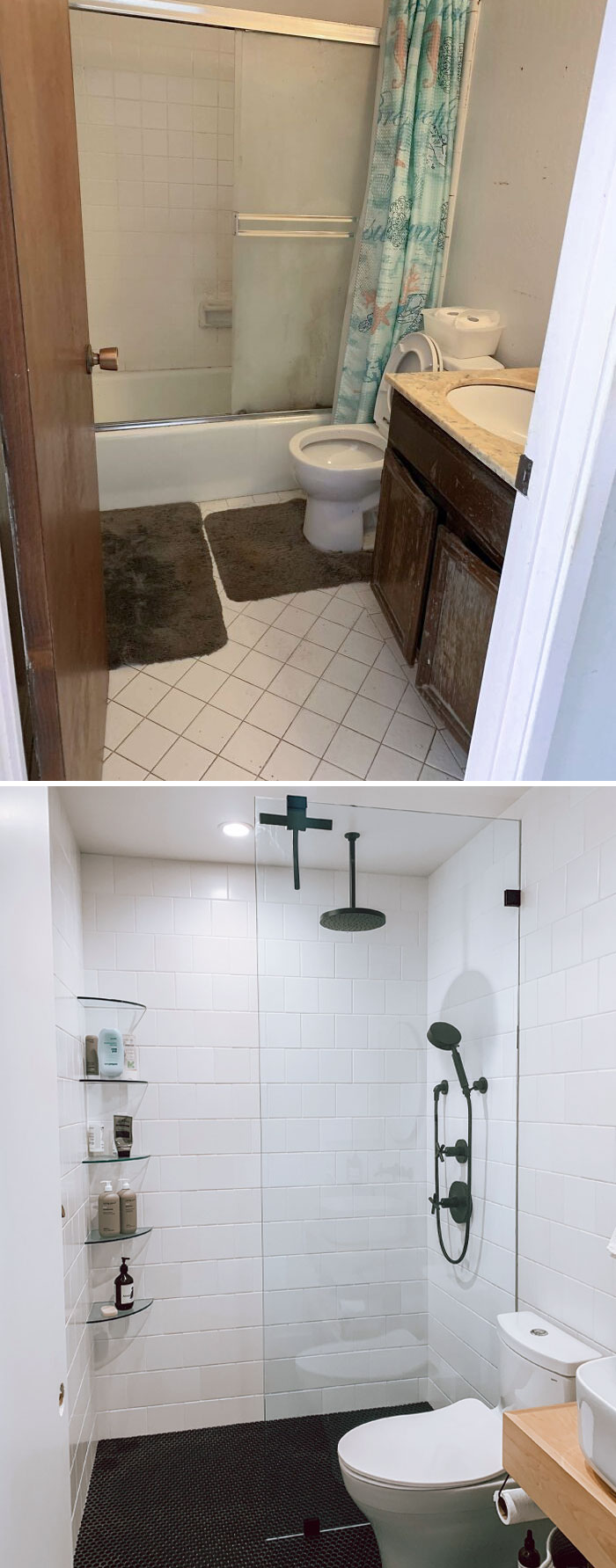 Before And After Of My Bathroom Remodel