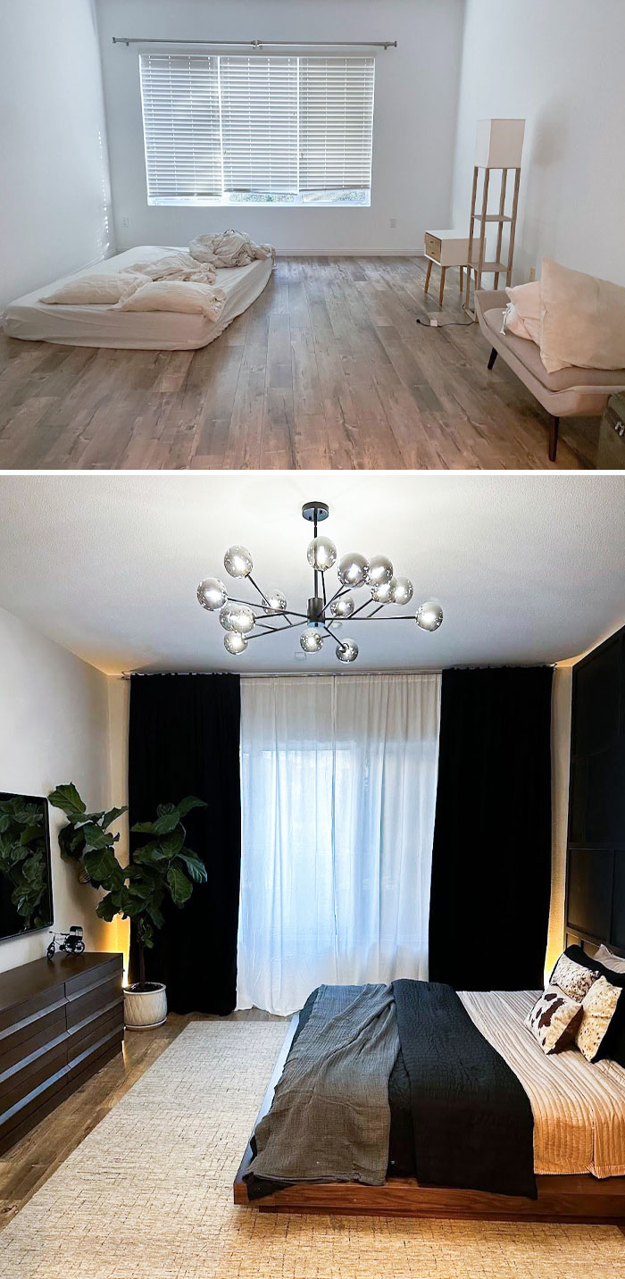 Before And After Pictures Of My Bedroom In Irvine, California