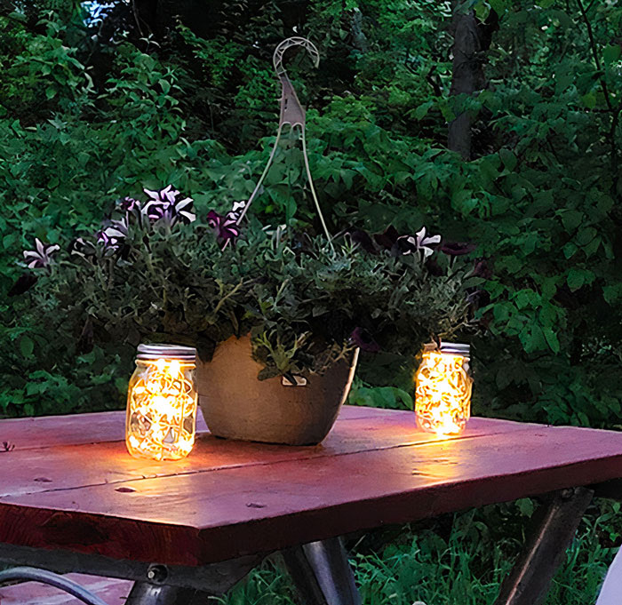 Sprinkle Some Fairy-Dust On Your Backyard With Solar Mason Jar Lights To Make Your Al Fresco Evenings Near-Magical