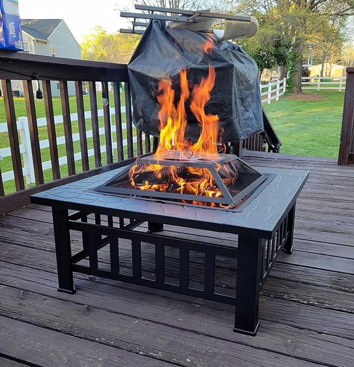 Grab This Fire Pit Table To Level Up Your Backyard Vibes, Because Nothing Beats A Cozy Fire-Lit Evening Of BBQ And Chills